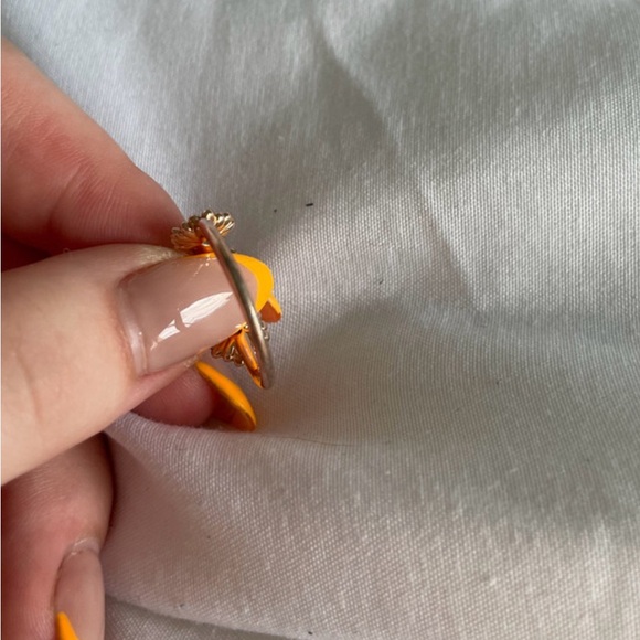 Pandora Pink Daisy Flower Ring Trio Size 6 - Picture 3 of 5